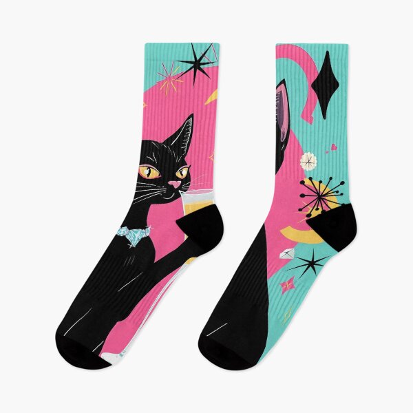 Item preview, Retro 60s Party Cats designed and sold by Sharon Schwalbe.