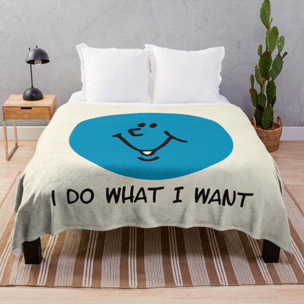 Item preview, I Do What I Want Funny Blue Face Attitude Design designed and sold by Victor Shadehorn.