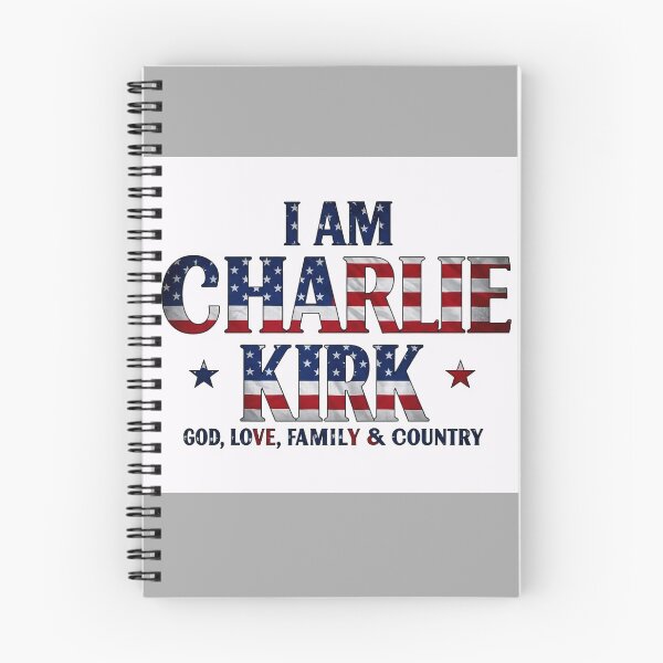 Item preview, I AM CHARLIE KIRK: GOD, LOVE, FAMILY, & COUNTRY (Bold American Flag Colors) designed and sold by PatriotPrint.