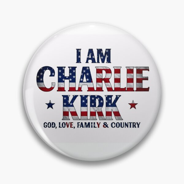 Item preview, I AM CHARLIE KIRK: GOD, LOVE, FAMILY, & COUNTRY (Bold American Flag Colors) designed and sold by PatriotPrint.