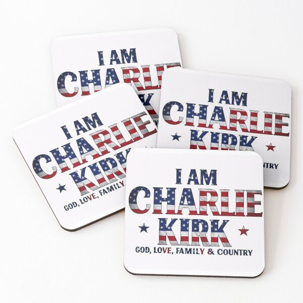 Item preview, I AM CHARLIE KIRK: GOD, LOVE, FAMILY, & COUNTRY (Bold American Flag Colors) designed and sold by PatriotPrint.