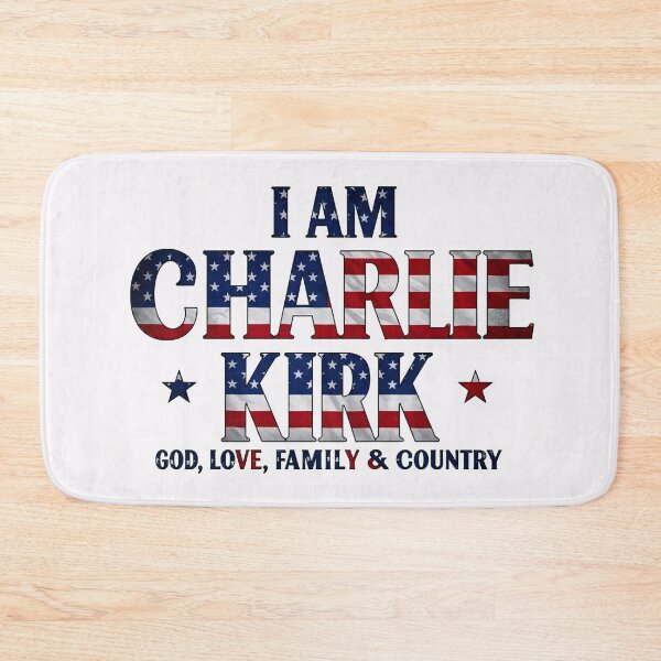 Item preview, I AM CHARLIE KIRK: GOD, LOVE, FAMILY, & COUNTRY (Bold American Flag Colors) designed and sold by PatriotPrint.