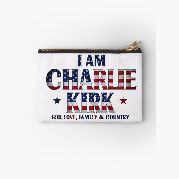 Item preview, I AM CHARLIE KIRK: GOD, LOVE, FAMILY, & COUNTRY (Bold American Flag Colors) designed and sold by PatriotPrint.