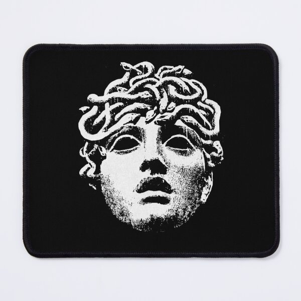 Item preview, Grunge Stencil Medusa Head | Distressed Greek Mythology Statue Art designed and sold by Mystikos Art.