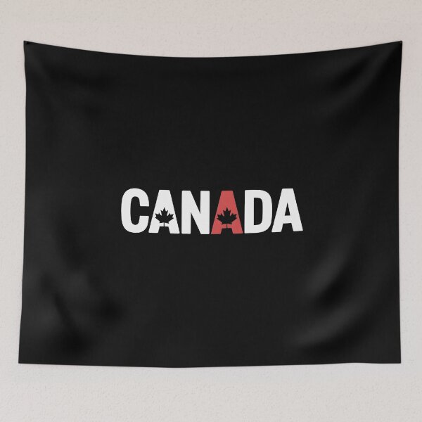 Item preview, Canada Modern Maple Leaf Wordmark Illustration designed and sold by Paper Drip.