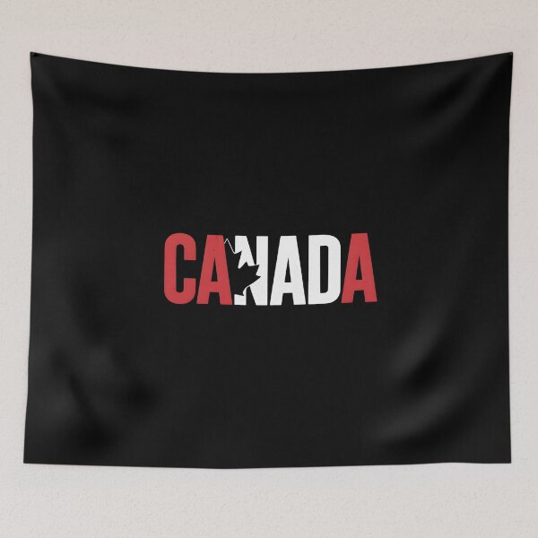 Item preview, Canada Modern Maple Leaf Wordmark Illustration designed and sold by Paper Drip.