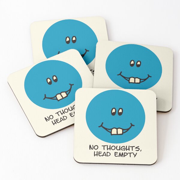 Item preview, No Thoughts Head Empty Funny Blue Face Meme designed and sold by Victor Shadehorn.