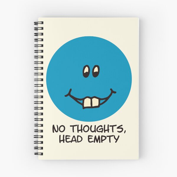Item preview, No Thoughts Head Empty Funny Blue Face Meme designed and sold by Victor Shadehorn.