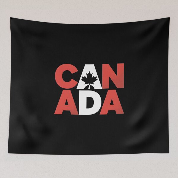 Item preview, Canada Modern Maple Leaf Wordmark Illustration designed and sold by Paper Drip.