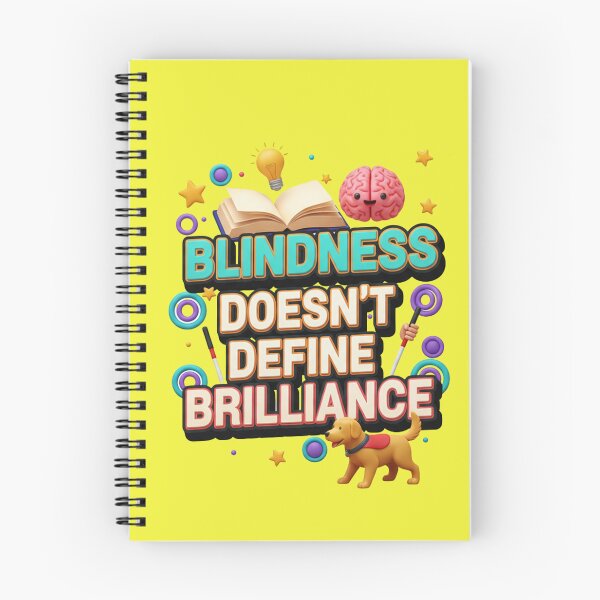 Item preview, Blindness Doesn’t Define Brilliance | Inspiring Blind Awareness Design designed and sold by TrackinDaTrends.