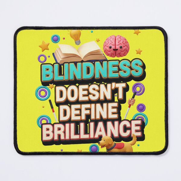 Item preview, Blindness Doesn’t Define Brilliance | Inspiring Blind Awareness Design designed and sold by TrackinDaTrends.