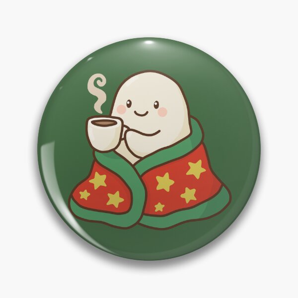 Item preview, Cute Ghost Drinking Coffee - Cozy Christmas Ghost designed and sold by TKDe-sign.