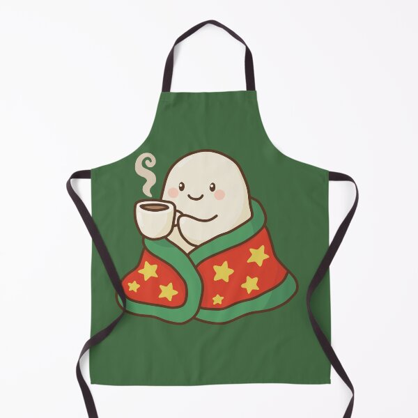 Item preview, Cute Ghost Drinking Coffee - Cozy Christmas Ghost designed and sold by TKDe-sign.