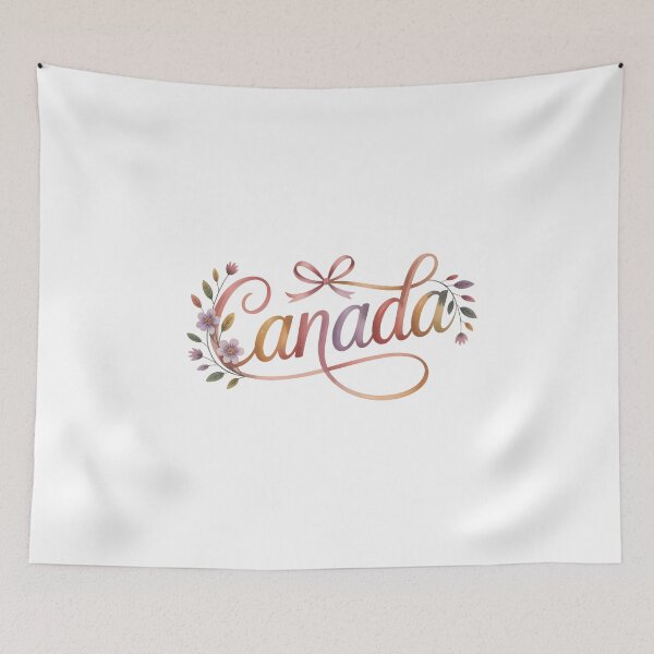 Item preview, Canada Handwritten Pastel Script Artwork designed and sold by Paper Drip.