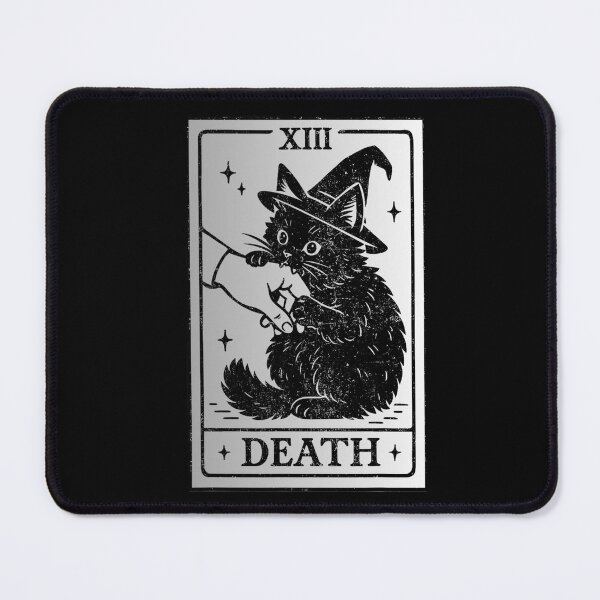 Item preview, Black Cat Death Tarot Card designed and sold by FerminVigo.