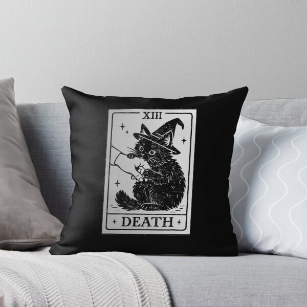 Item preview, Black Cat Death Tarot Card designed and sold by FerminVigo.