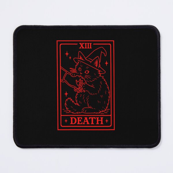 Item preview, Black Cat Death Tarot Card designed and sold by FerminVigo.