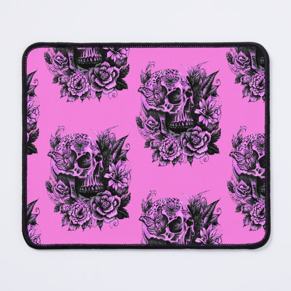Item preview, Tattoo design of skull, flowers, and butterfly. Pink designed and sold by TheTattooGuy.