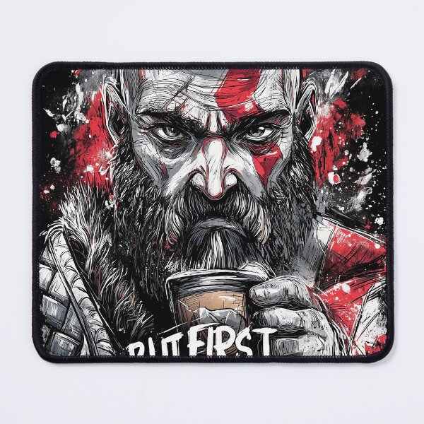 Item preview, Bald Berserker: But First, Coffee in Spartan Dawn designed and sold by Senpaiwaves.