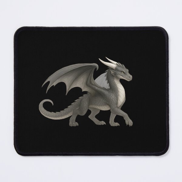 Item preview, Majestic grey Dragon – Elegant Fantasy Creature Illustration designed and sold by Hatchling Hollow.