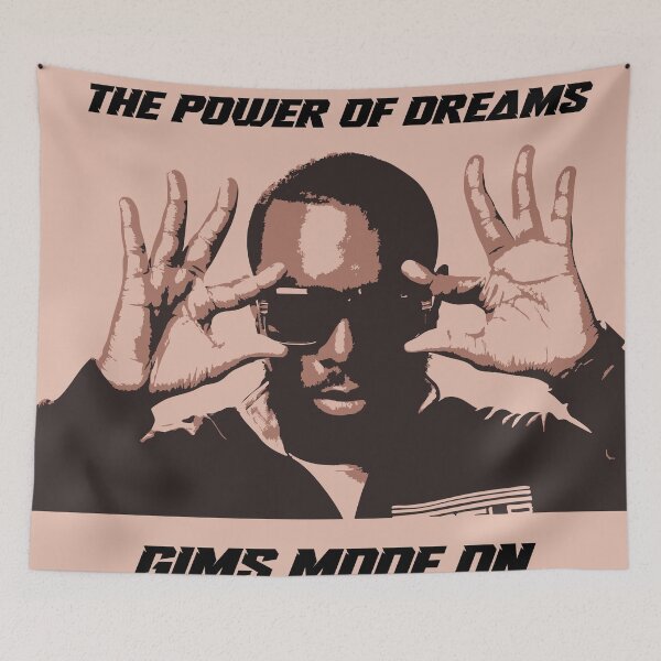 Item preview, The Power of Dreams – Gims Inspired French Rap Typography Design designed and sold by Dziridesign.
