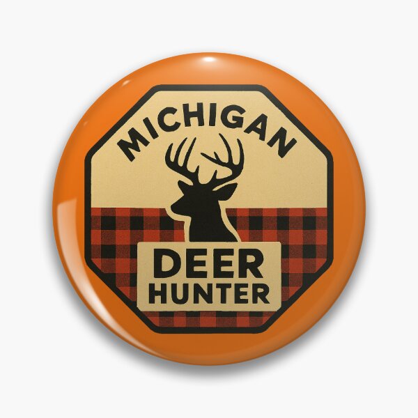 Item preview, Michigan Deer Hunter designed and sold by Broken Antler Designs .