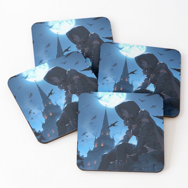 Item preview, Moonlit Assassin – Dark fantasy design in gothic style designed and sold by Meiersbeste.