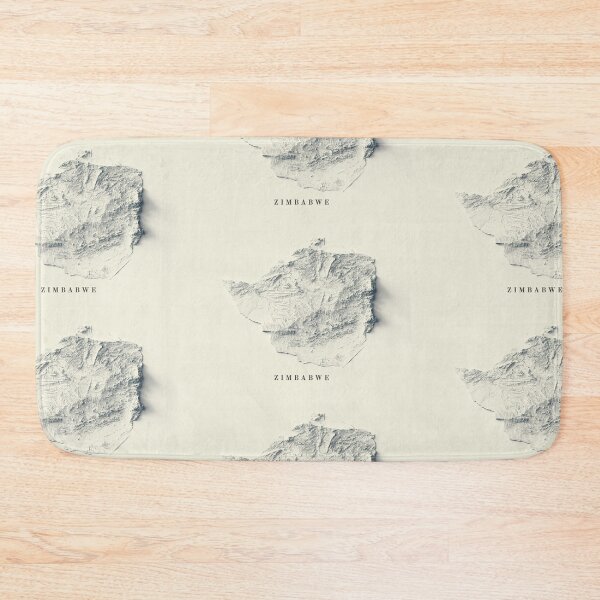 Item preview, Zimbabwe Relief Map 3D digitally-rendered designed and sold by ThinkAboutMaps.