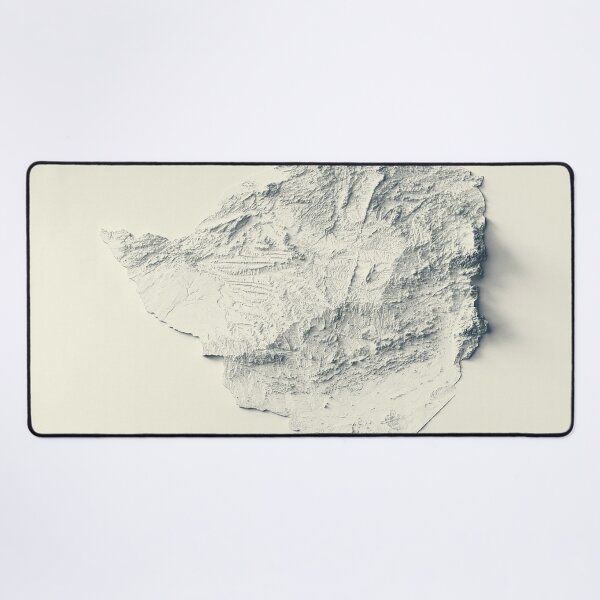 Item preview, Zimbabwe Relief Map 3D digitally-rendered designed and sold by ThinkAboutMaps.