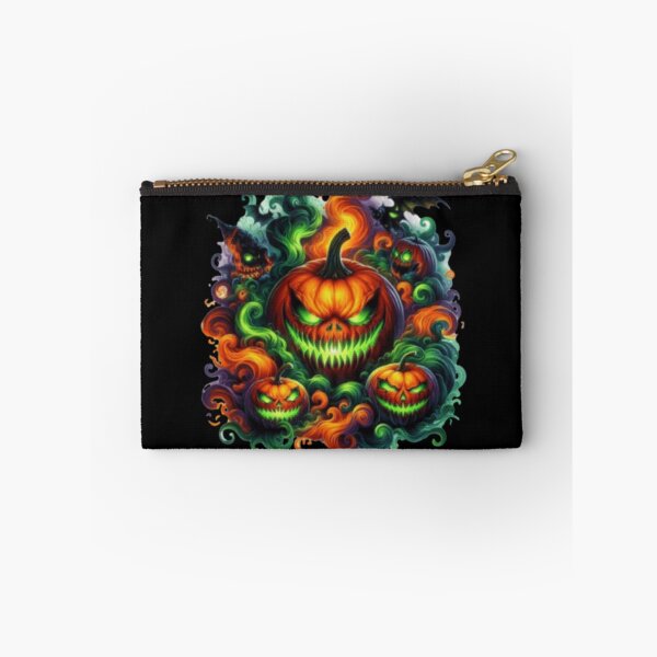 Item preview, halloween scary neon pumpkin designed and sold by szydelkowanika.