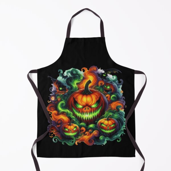 Item preview, halloween scary neon pumpkin designed and sold by szydelkowanika.