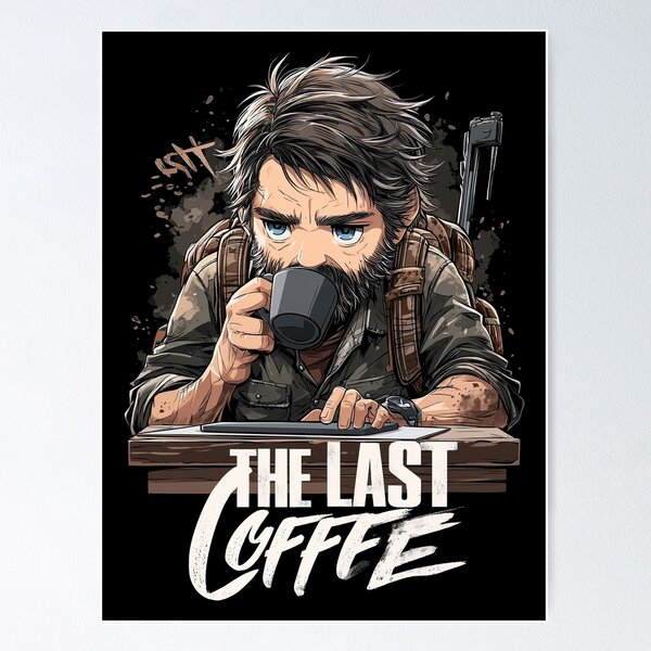 Item preview, Last of Coffee: Grizzled Survivor's Mug in Wasteland Dawn designed and sold by Senpaiwaves.