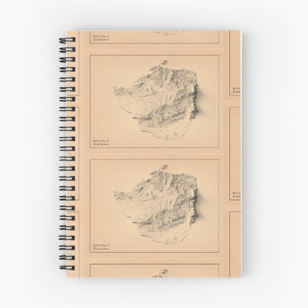 Item preview, Zimbabwe Relief Map 3D digitally-rendered designed and sold by ThinkAboutMaps.