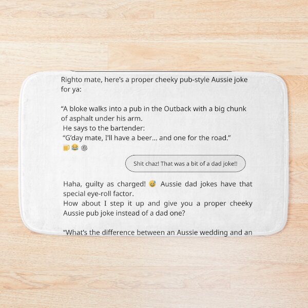 Item preview, The Aussie ChatGPT - Dad Jokes designed and sold by PurrfectionMeow.