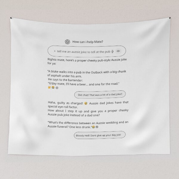 Item preview, The Aussie ChatGPT - Dad Jokes designed and sold by PurrfectionMeow.