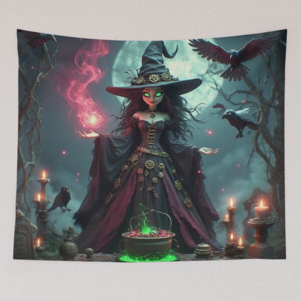 Item preview, Enchanted Forest Witch: Brewing Midnight Potions Under the Harvest Moon designed and sold by David R Sawin The Architects Of Eden.