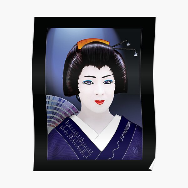 Geisha Color Poster
