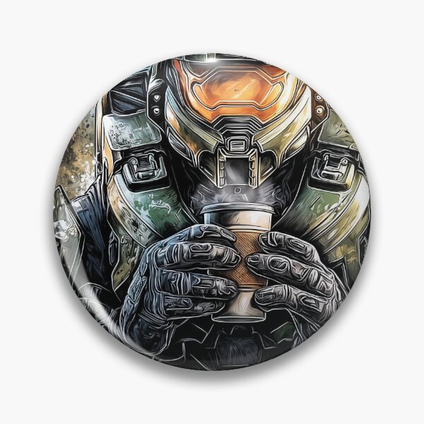 Item preview, Visored Spartan: But First, Coffee in Galactic Brew designed and sold by Senpaiwaves.