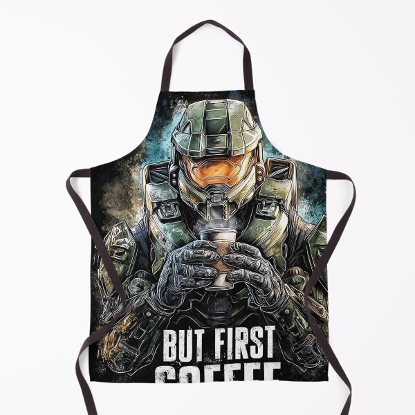 Item preview, Visored Spartan: But First, Coffee in Galactic Brew designed and sold by Senpaiwaves.