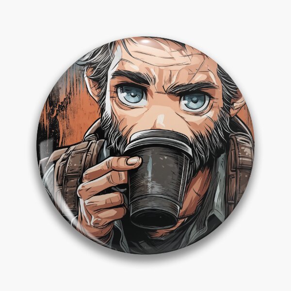 Item preview, Last of Coffee: Grizzled Survivor's Mug in Wasteland Dawn designed and sold by Senpaiwaves.