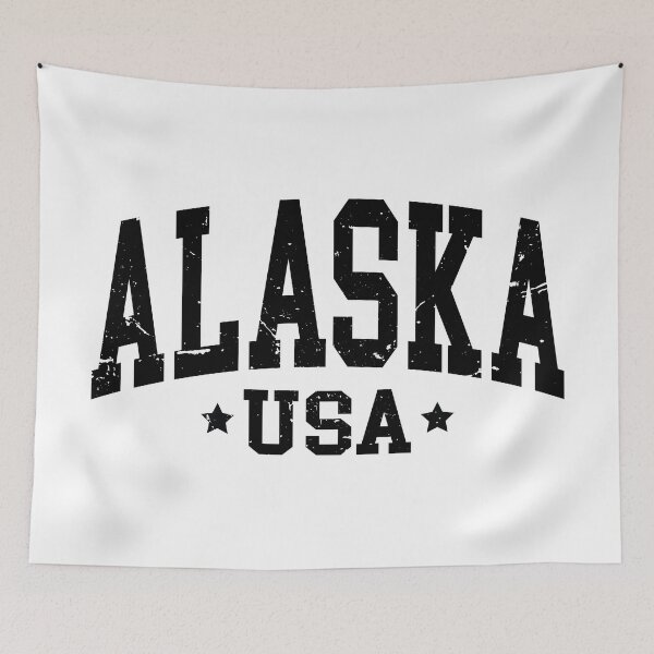 Item preview, Alaska Vintage College Sports Shirt | Retro University Game Day Gift for Him or Her, Alaska State University Sweatshirt | Vintage Football Match Day Outfit for Students, Alaska Retro College Sticker designed and sold by Noe Mill.