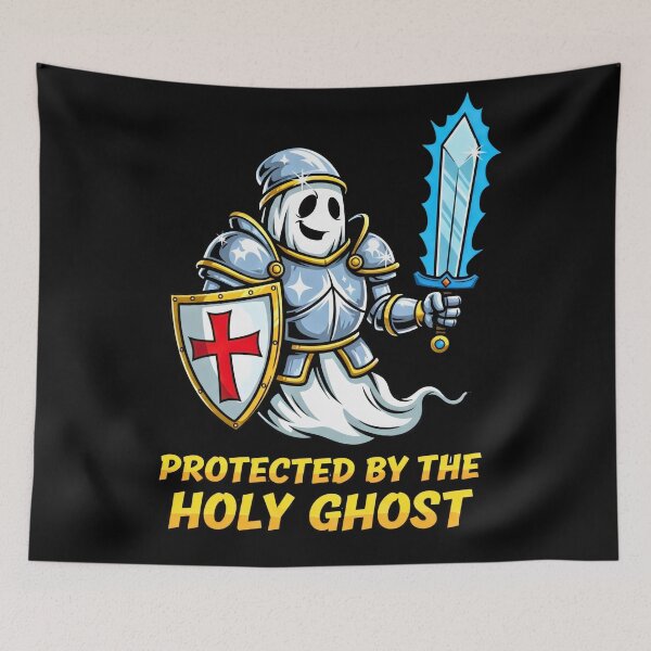 Item preview, Holy Ghost Knight - Protected By The Holy Spirit designed and sold by VividDripCo.