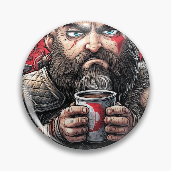Item preview, Kratos, God of Coffee: Leviathan Latte in Asgardian Roast designed and sold by Senpaiwaves.