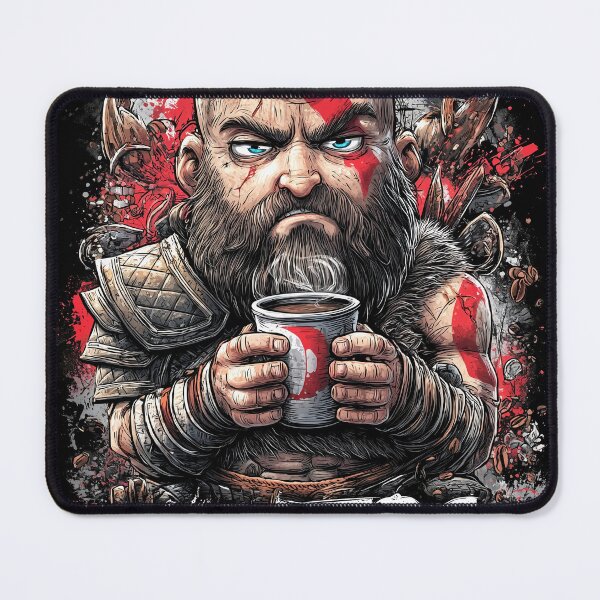 Item preview, Kratos, God of Coffee: Leviathan Latte in Asgardian Roast designed and sold by Senpaiwaves.