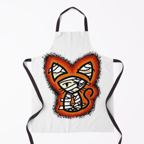 Item preview, Cat Ricky in a Mummy Costume with Glow Effect (Halloween 2025) designed and sold by BurningMonkey.