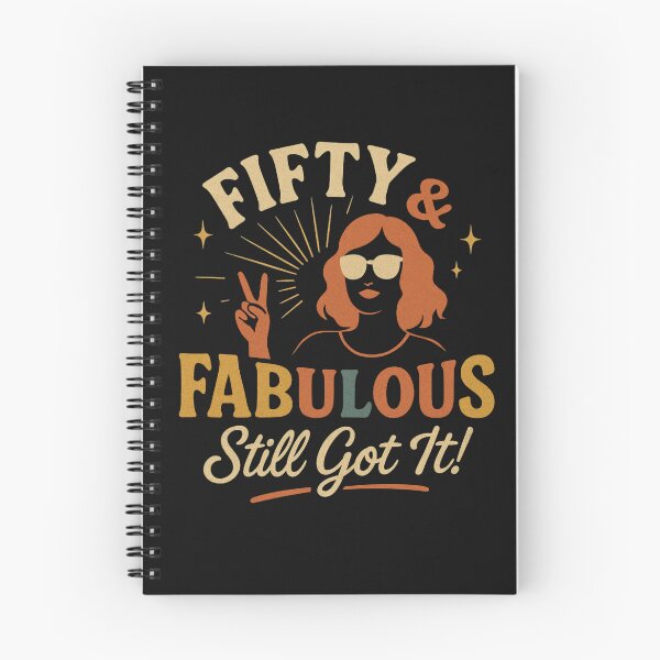 Item preview, Fifty and Fabulous Groovy Vintage Style Graphic 50th birthday woman T-shirt designed and sold by New Art.