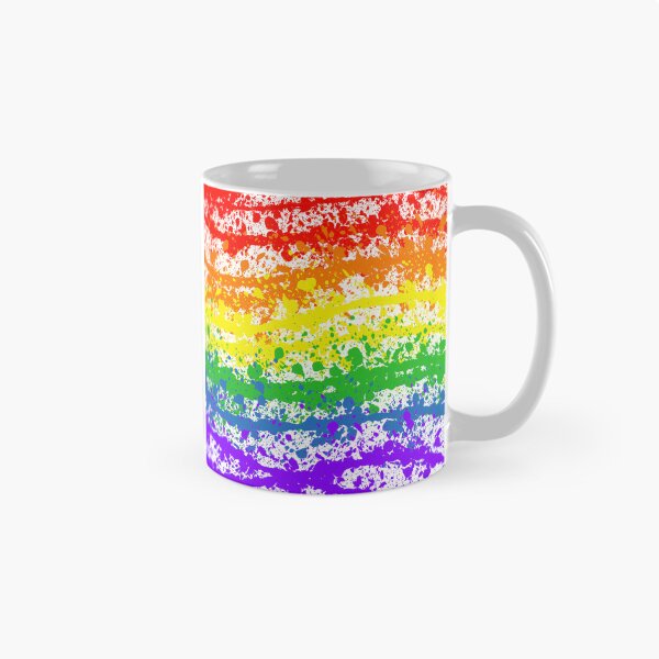 Item preview, Abstract Rainbow Pride Flag Paint Splatter designed and sold by RyanGDesign.