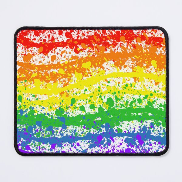 Item preview, Abstract Rainbow Pride Flag Paint Splatter designed and sold by RyanGDesign.