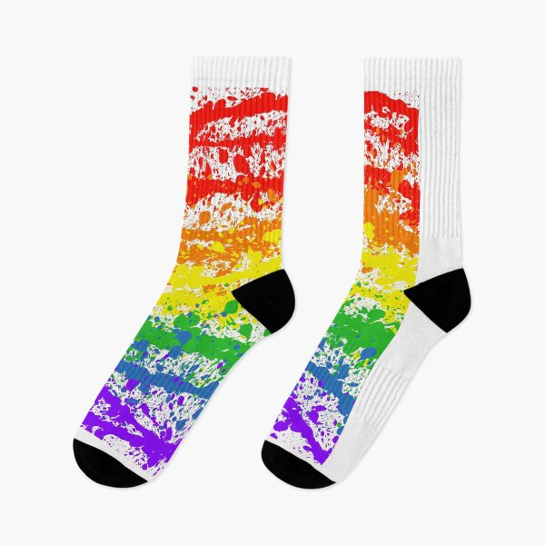 Item preview, Abstract Rainbow Pride Flag Paint Splatter designed and sold by RyanGDesign.