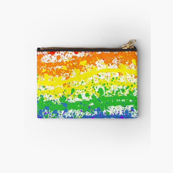 Item preview, Abstract Rainbow Pride Flag Paint Splatter designed and sold by RyanGDesign.